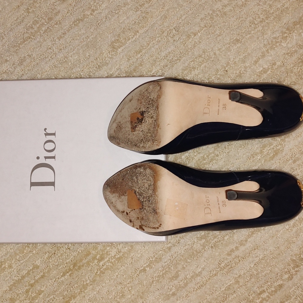 Miss DIOR Escarpin11 Bleu Foncé 38 from Saks Fifth Avenue - Picture 14 of 17